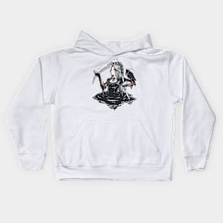 Black, White & Black Kids Hoodie